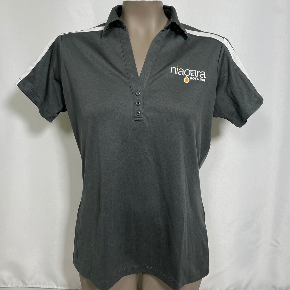 Niagara Bottling Corporate Uniform Port Authority Gray Polo Shirt Women's Medium